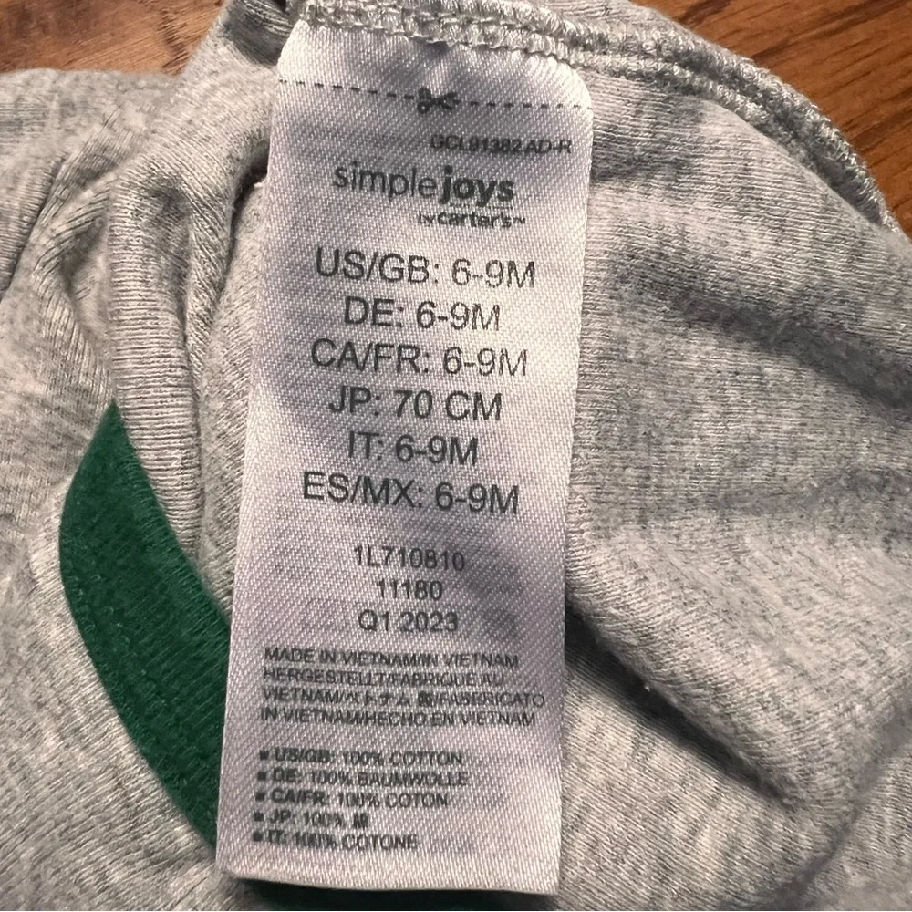 Simple Joys by Carter's Baby Boys' 6-PACK Short-Sleeve Bodysuits! Size 6-9 M.